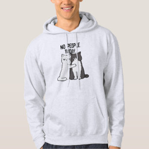Keine Leute Heute Grumpy Cats Hoodie