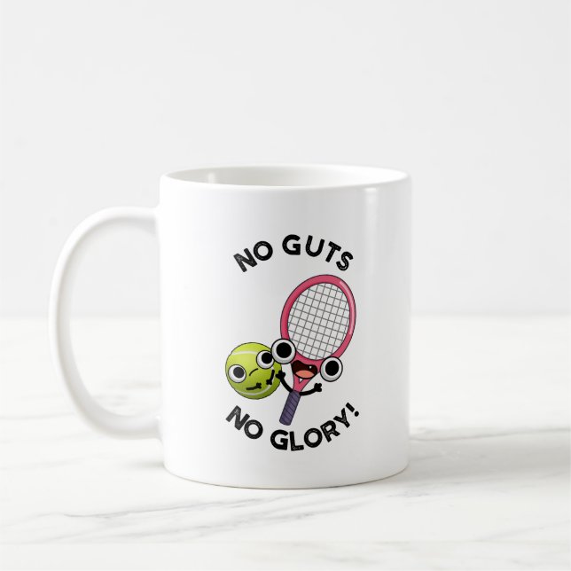 Keine Leute ohne Ruhm Funny Tennis Pub Kaffeetasse (Links)