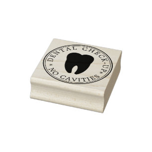 Keine Loch-zahnmedizinische Überprüfung Gummistempel