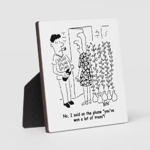 Keine Lotterie gewinnen - Stattdessen Bäume gewinn Fotoplatte