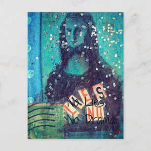 Keine Lügen und keine gemischten Drama-Medien Postkarte