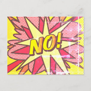Keine lustige Retro-Comic-Book-Pop-Art Postkarte
