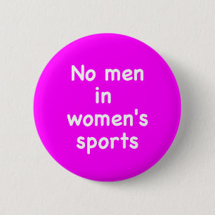 Keine Männer im Frauensport Button