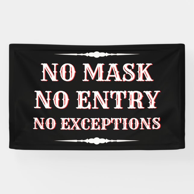 Keine Maske Banner (Horizontal)