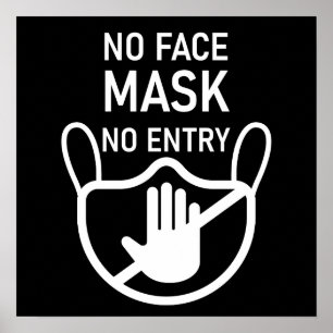 Keine Maske kein Eintrittspaket Poster