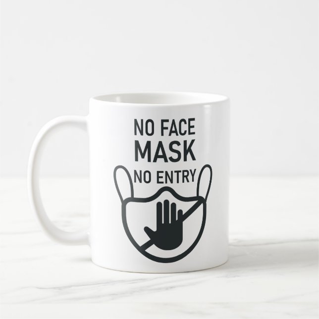 Keine Maske Keine Eingabe Kaffee Tasse (Links)