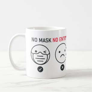 Keine Maske Keine Eingabe Kaffeetasse