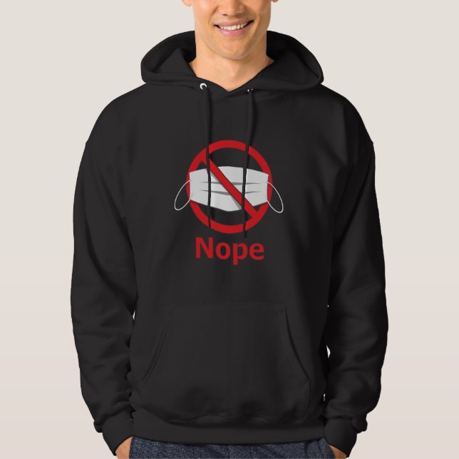 Keine Maske Männerhoodie Hoodie (Vorderseite)
