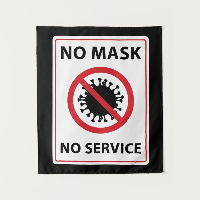 Keine Maske Wandteppich (Vorderseite)