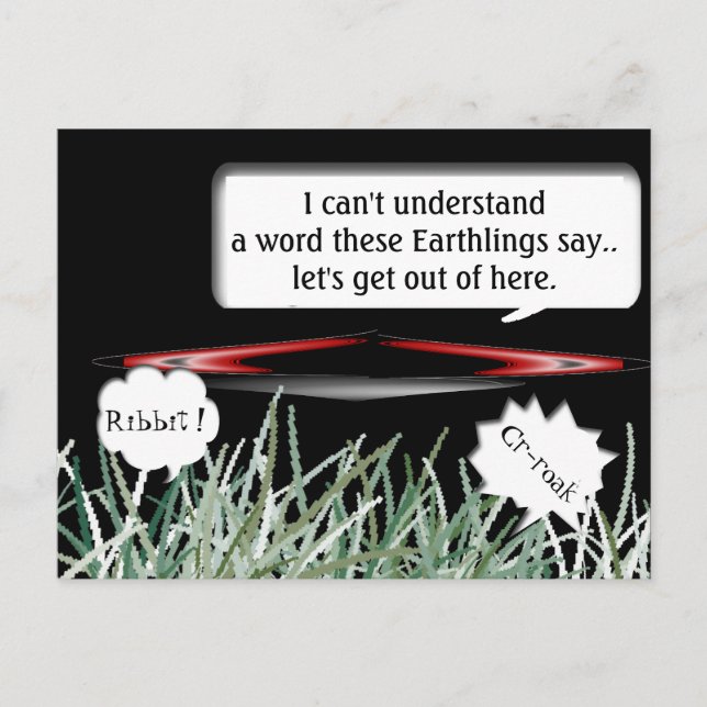 Keine Mitteilung Postkarte (Vorderseite)