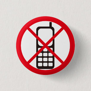 Keine Mobiltelefone! Button