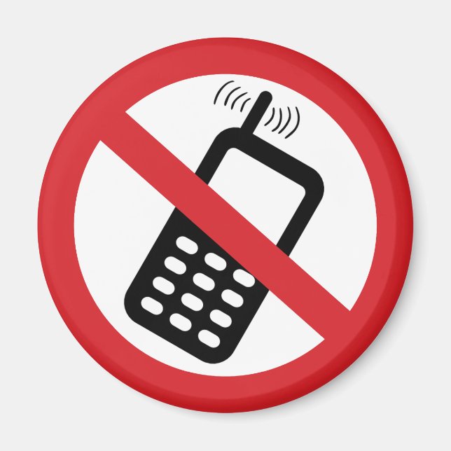 Keine Mobiltelefone Magnet (Vorne)