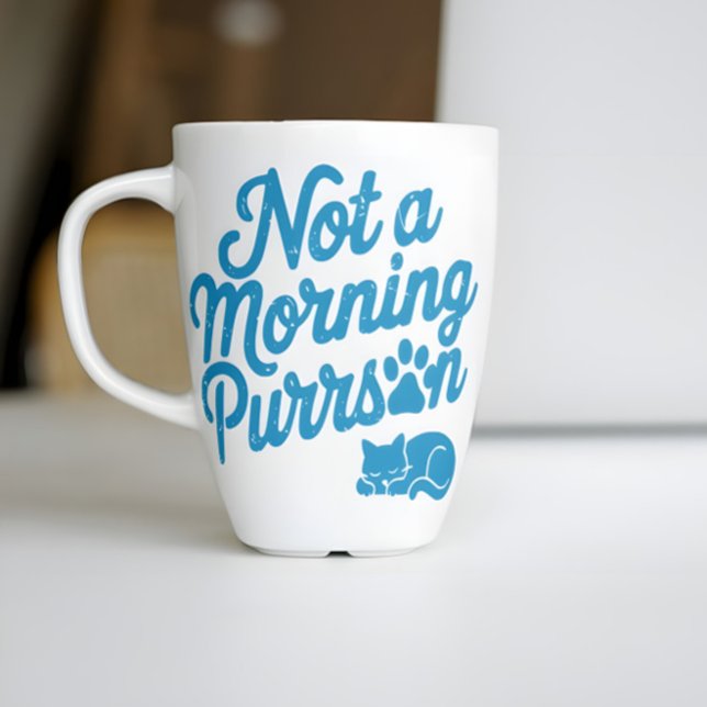 Keine morgendliche Purson Funny Cat Tasse (Von Creator hochgeladen)