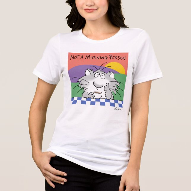 KEINE MORNPERSON VON Sandra Boynton Tri-Blend Shirt (Vorderseite)