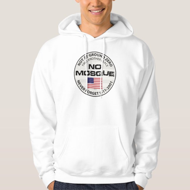 Keine Moschee am Boden Null Hoodie (Vorderseite)
