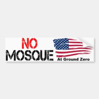 Keine Moschee am Bodennullpunkt Autoaufkleber