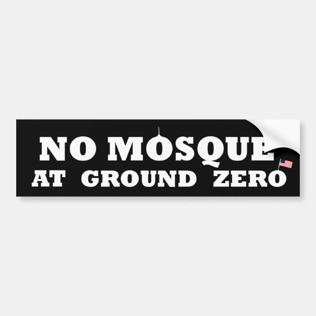 Keine Moschee am Bodennullpunkt Autoaufkleber (Vorne)