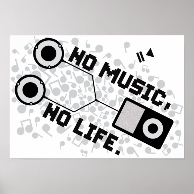 KEINE MUSIK, KEIN LEBEN. POSTER (Vorne)