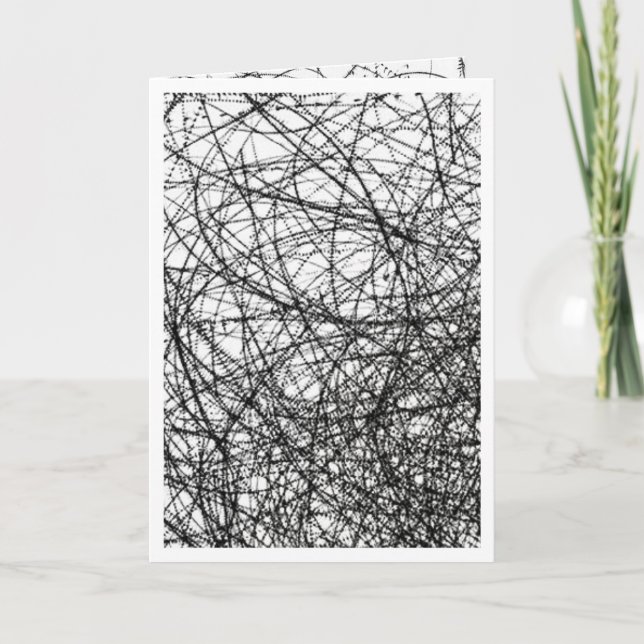 keine Nachrichtenkarte mit Stacheldrahtseil Karte (Vorderseite)