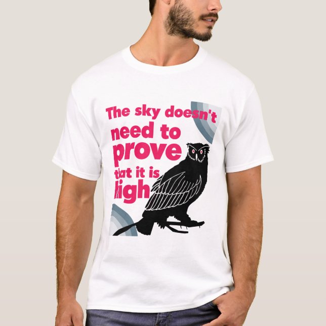 Keine Nachweise erforderlich - Himmel T-Shirt (Vorderseite)