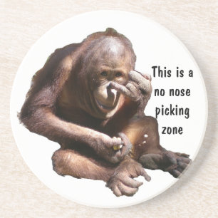 Keine Nasen-Sammeln-Zone Untersetzer