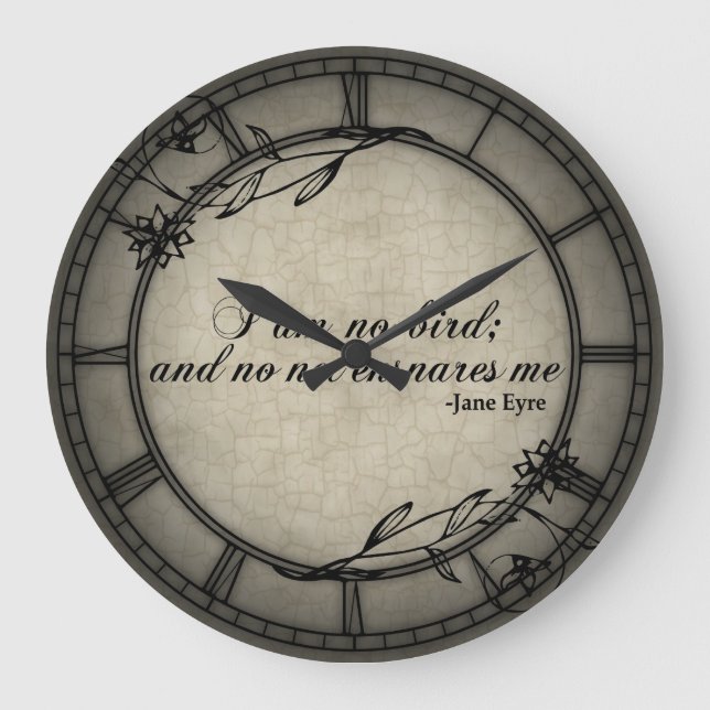 Keine Nettoeinbußen Große Wanduhr (Vorderseite)