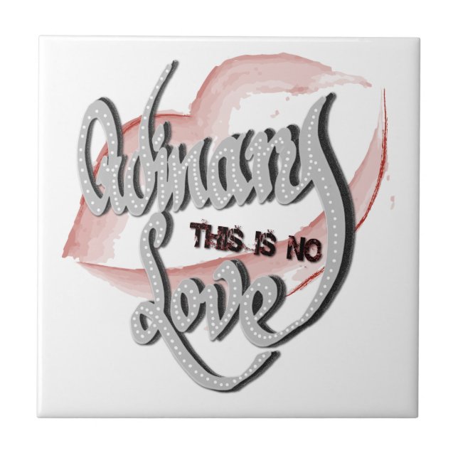 Keine normale Liebe, Keramik Fliese (Vorderseite)