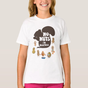 Keine Nüsse Ich bin allergisch Erdnussallergie-Bew T-Shirt