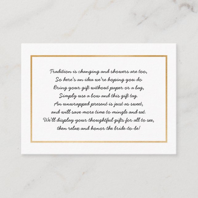 Keine Packung Brautparty Einsteckkarte + Tag Begleitkarte (Vorderseite)