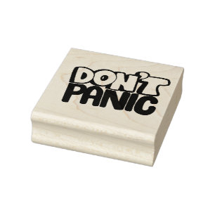Keine Panik Gummistempel