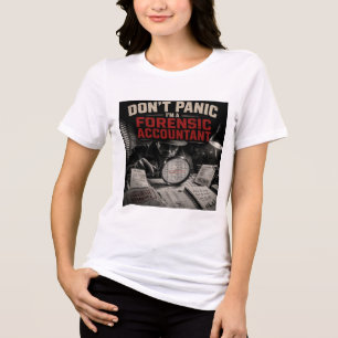Keine Panik, ich bin Detektiv Buchprüfer Tri-Blend Shirt