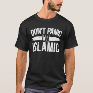Keine Panik, ich bin islamische Islam-Koran-Mosche T-Shirt