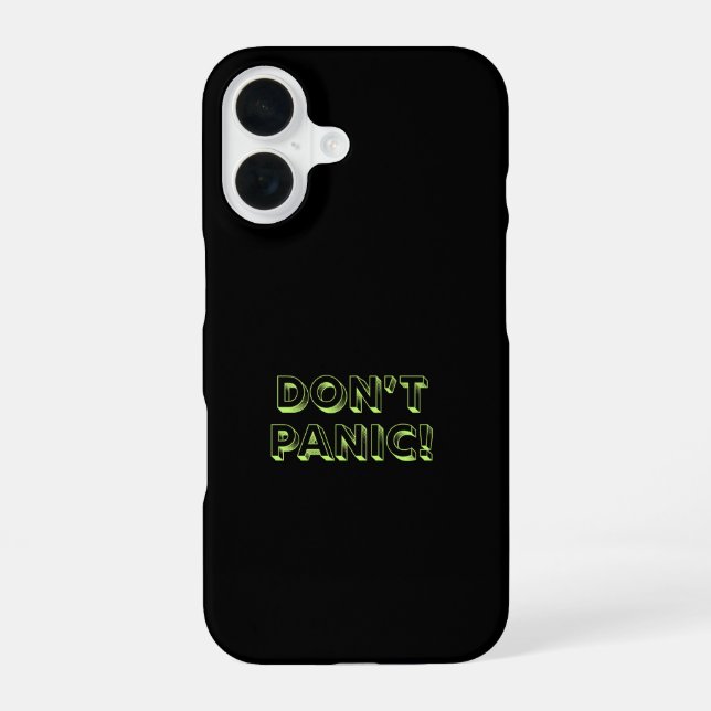 Keine Panik iPhone 16 Hülle (Rückseite)