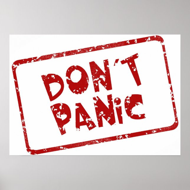 Keine Panik Poster (Vorne)