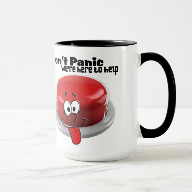Keine Panik-Ringer-Tasse Tasse (Rechts)