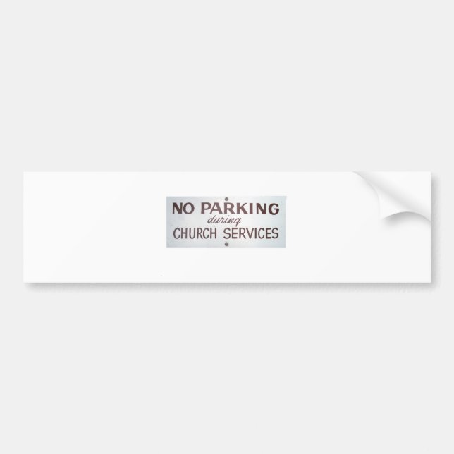 Keine Parkplätze Autoaufkleber (Vorne)
