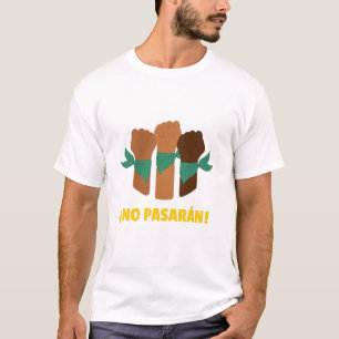 keine Pasaran-Handunterstützung T-Shirt