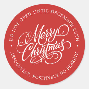 Keine Peking-Holiday-Geschenkaufkleber Runder Aufkleber