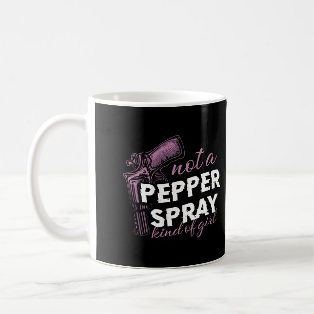 Keine Pfefferspray, kein T - Shirt für Frauen Kaffeetasse (Links)