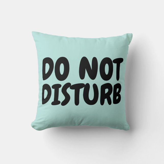 KEINE PILLOWS STÖREN KISSEN (Vorderseite)