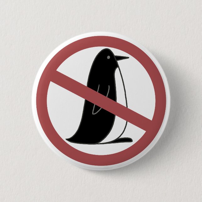 Keine Pinguine Button (Vorderseite)