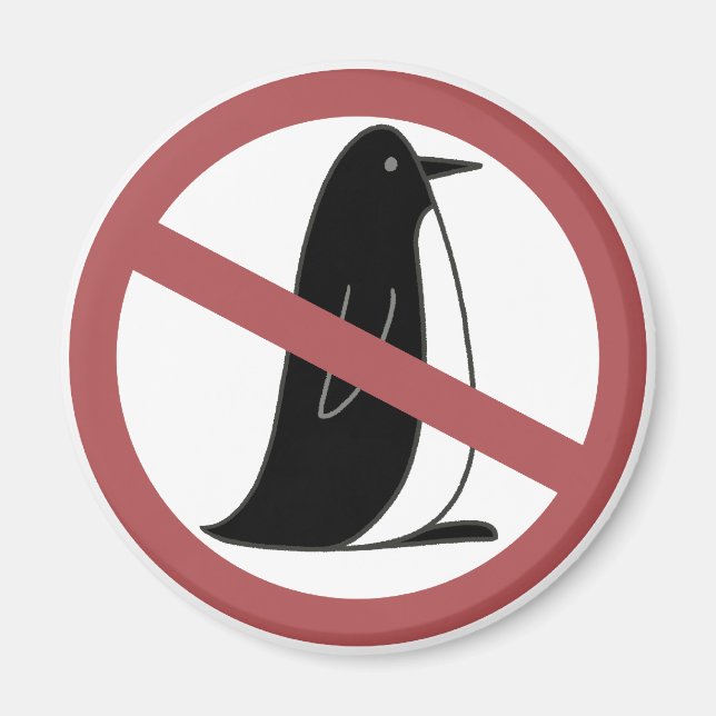 Keine Pinguine Magnet (Vorne)