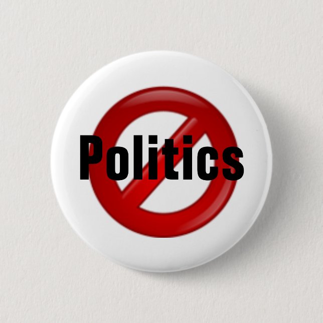 Keine Politik Button (Vorderseite)