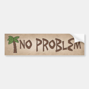 Keine Problem-Reggae Autoaufkleber