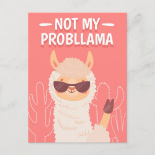 Keine ProbLlama Postkarte