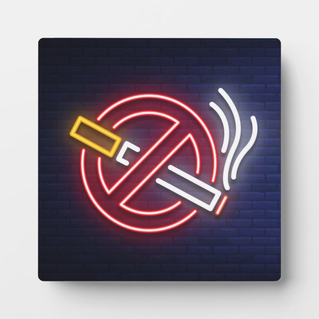 KEINE RAUCHERPLATTE FOTOPLATTE (Vorderseite)