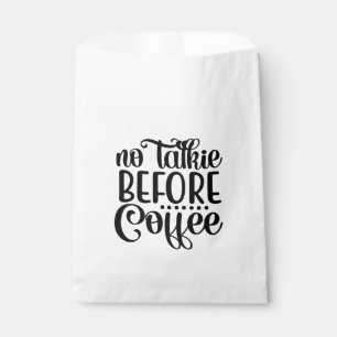 Keine Rede vor Kaffee. Geschenktütchen