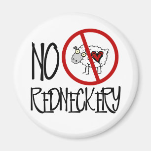 Keine Redneckerie! Funny Redneck Sheep Magnet