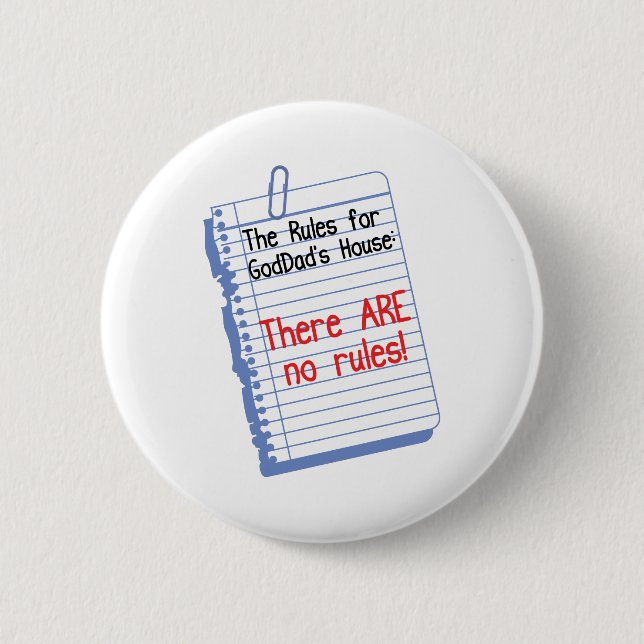 Keine Regeln bei Godfather' s-Haus Button (Vorderseite)