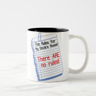 Keine Regeln bei House meines Onkels Zweifarbige Tasse